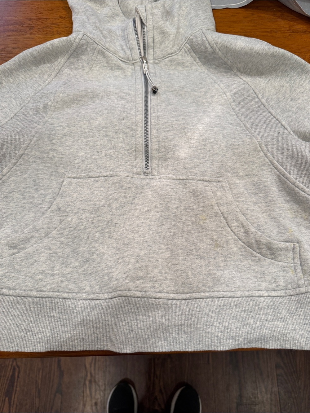lululemon athletica Light Gray Half-Zip Hoodie